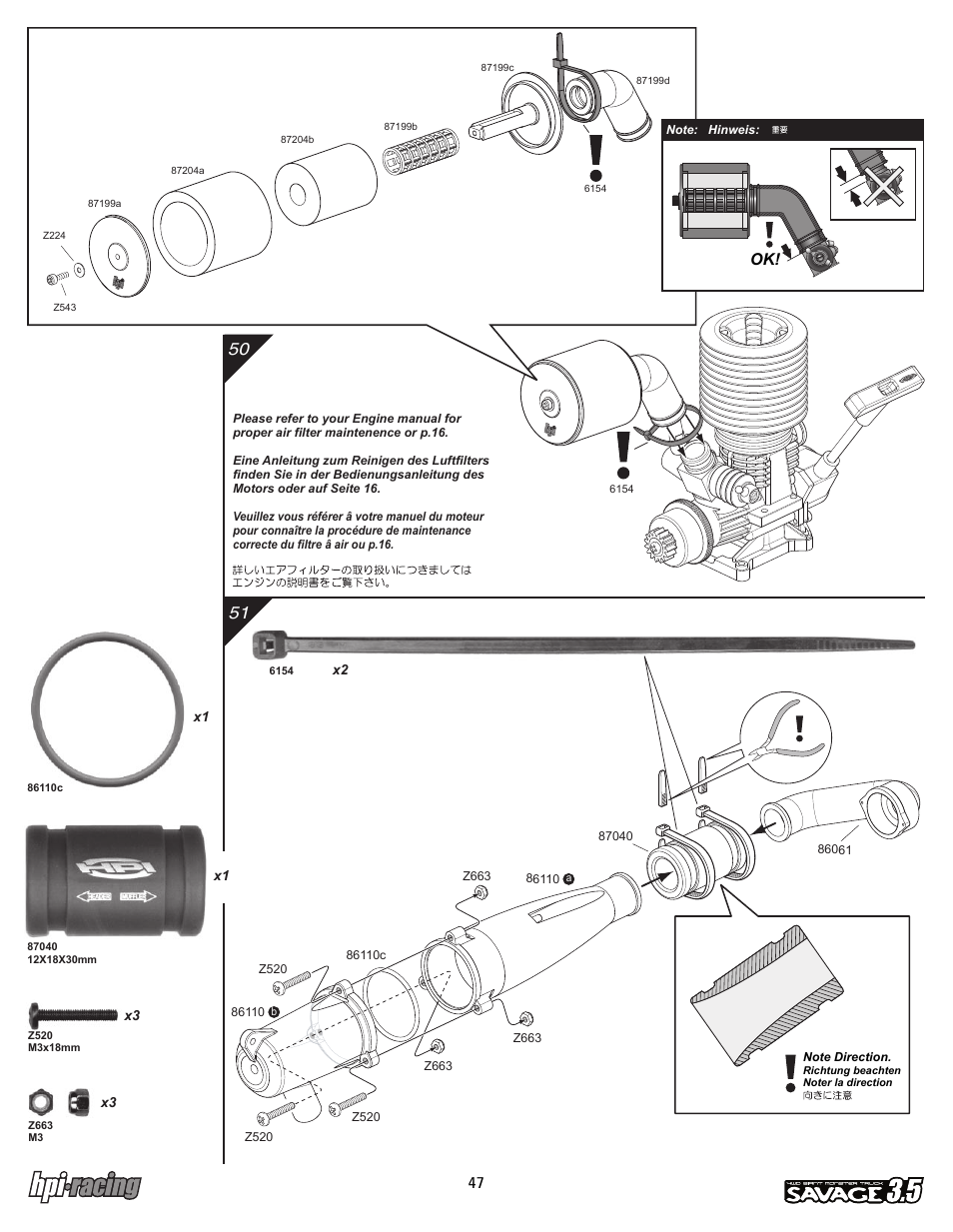 I-12881-1_p47.pdf | HPI Racing Savage 3.5 User Manual | Page 47 / 68