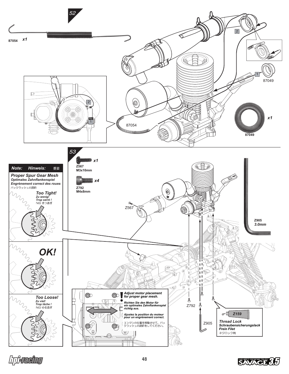 I-12881-1_p48.pdf | HPI Racing Savage 3.5 User Manual | Page 48 / 68