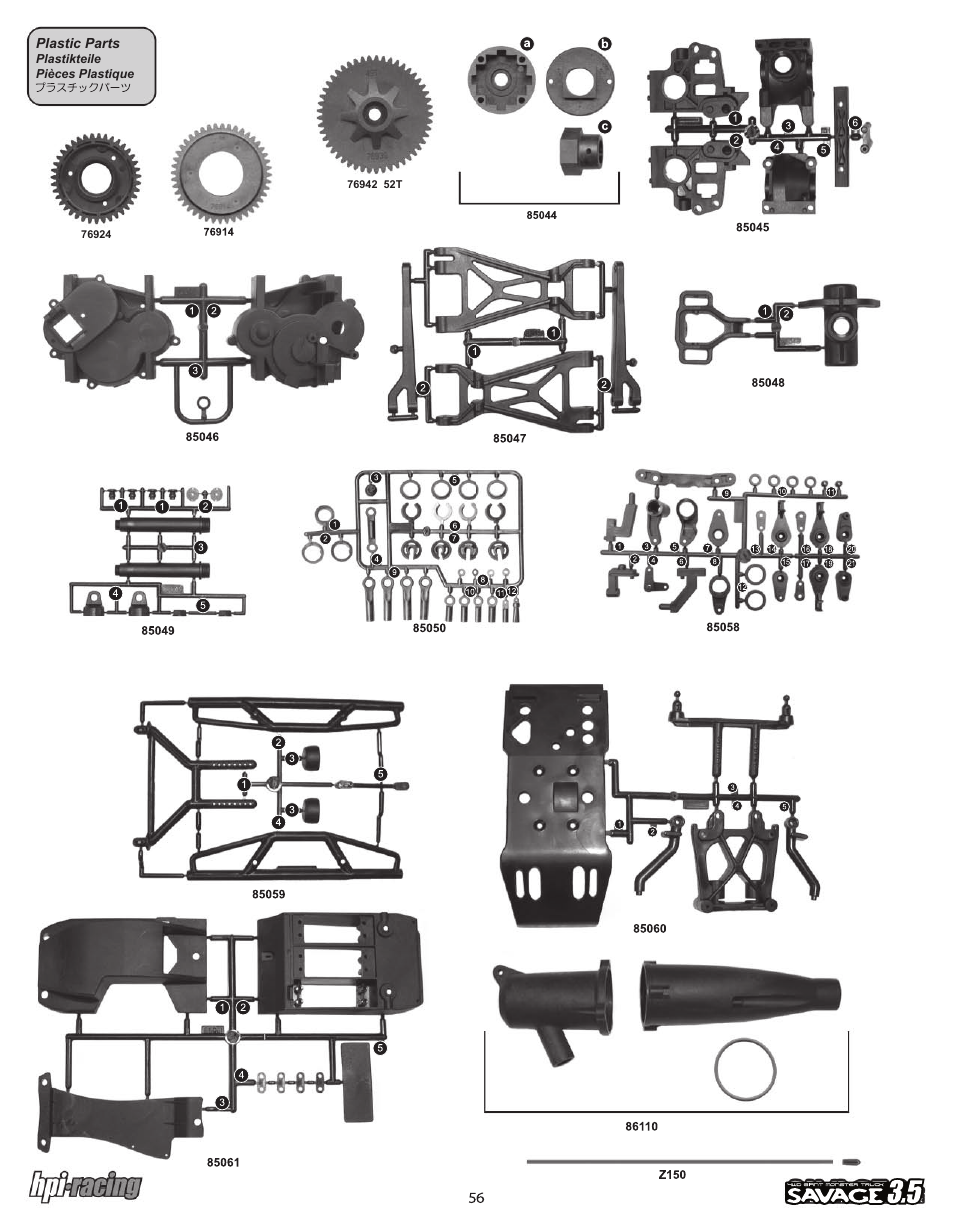 I-12881-1_p56.pdf | HPI Racing Savage 3.5 User Manual | Page 56 / 68