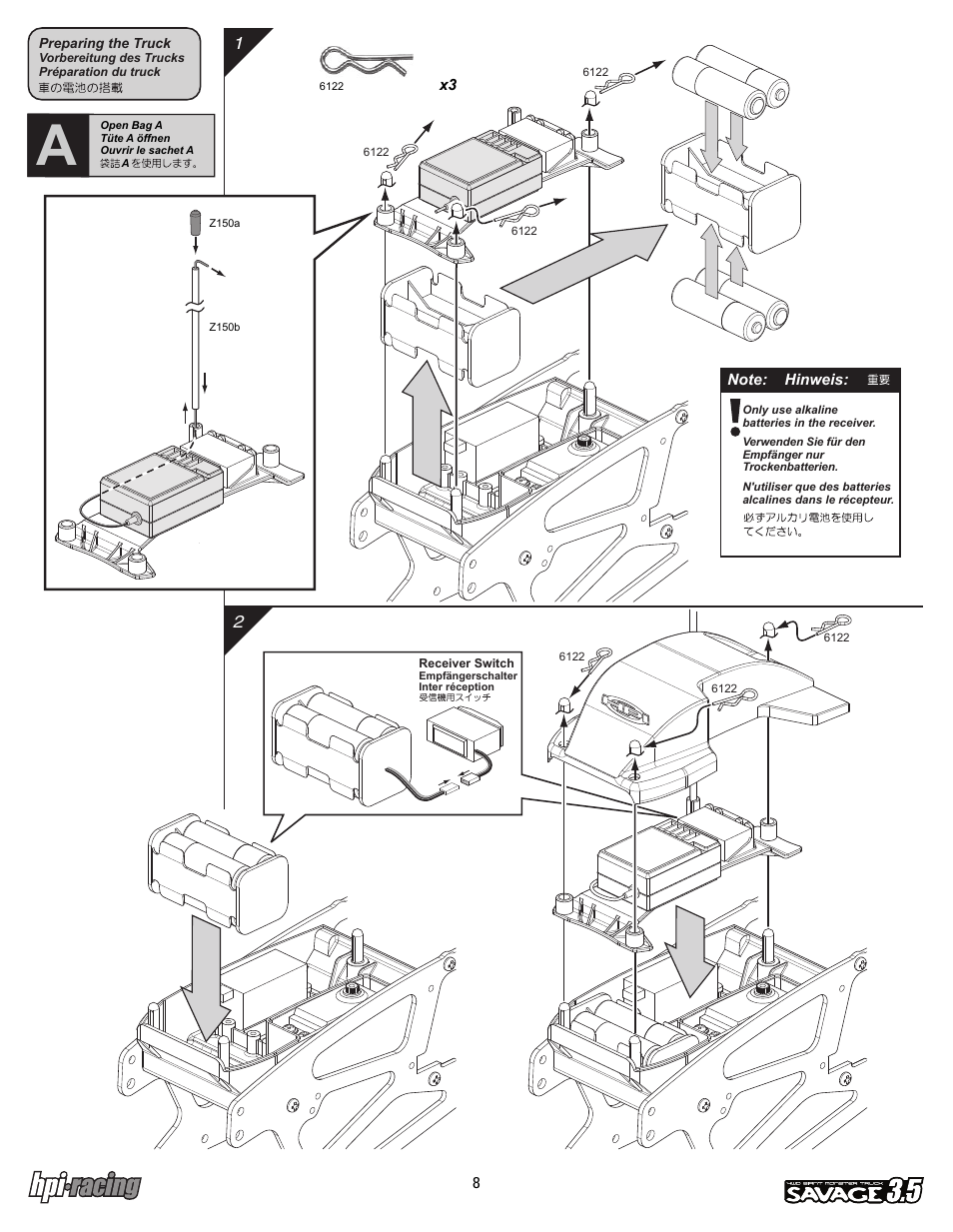 I-12881-1_p08.pdf | HPI Racing Savage 3.5 User Manual | Page 8 / 68