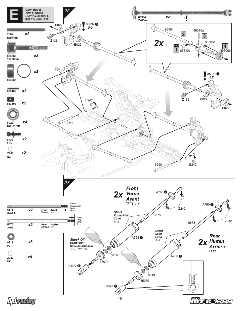 Mt2_ss_18.pdf | HPI Racing Nitro RS4 MT 2 18SS+ User Manual | Page 18 / 44