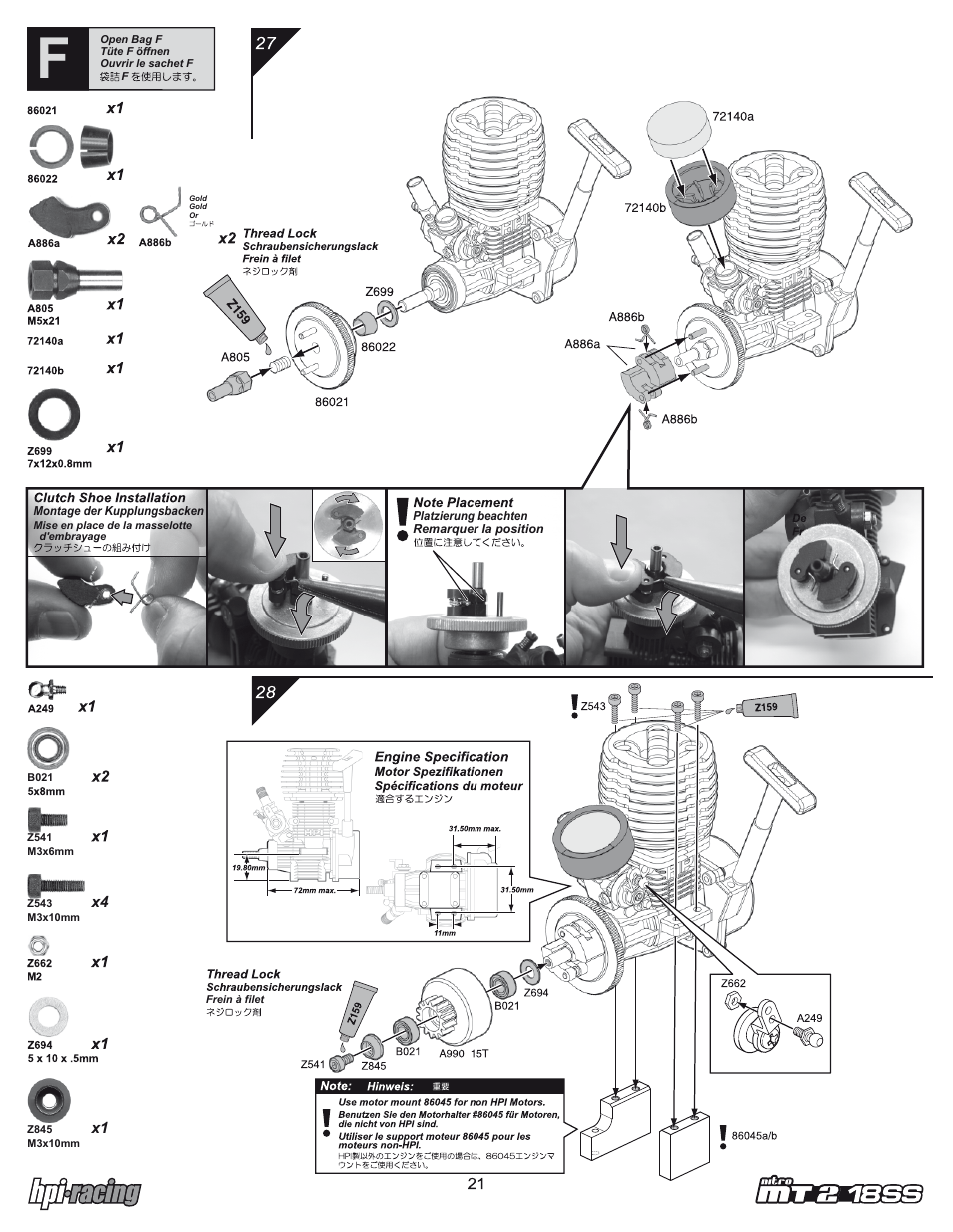 Mt2_ss_21.pdf | HPI Racing Nitro RS4 MT 2 18SS+ User Manual | Page 21 / 44