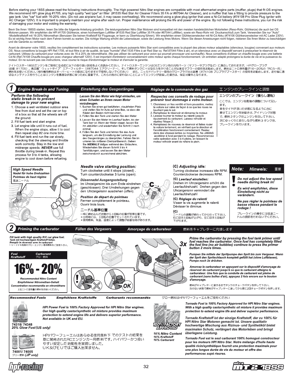 Mt2_ss_32.pdf | HPI Racing Nitro RS4 MT 2 18SS+ User Manual | Page 32 / 44