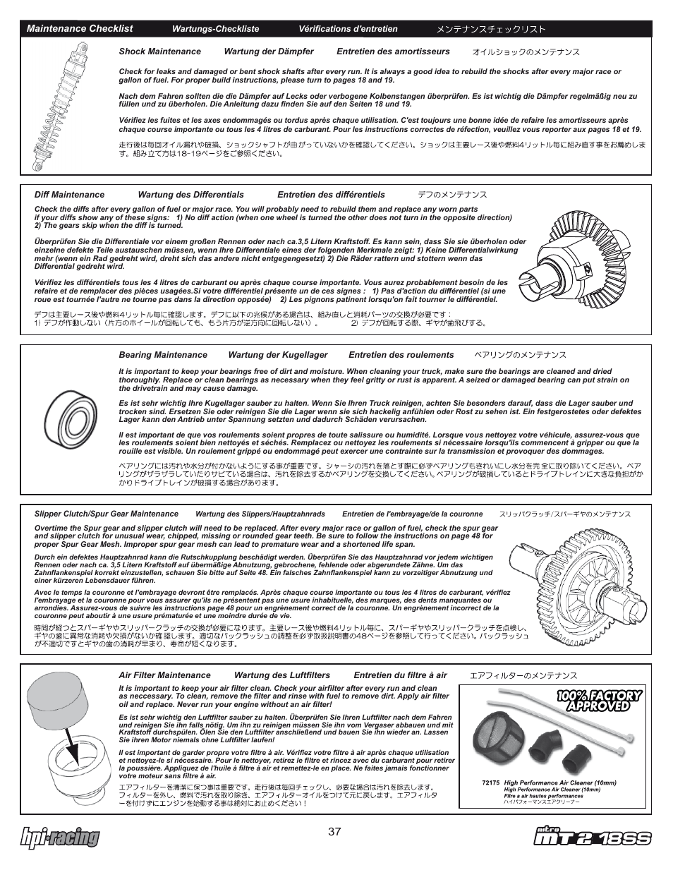 Mt2_ss_37.pdf | HPI Racing Nitro RS4 MT 2 18SS+ User Manual | Page 37 / 44