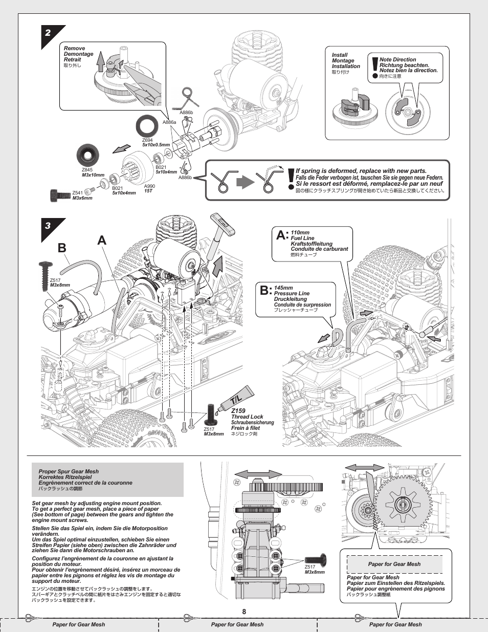 A: b | HPI Racing Nitro RS4 MT 2 18SS+ User Manual | Page 8 / 12