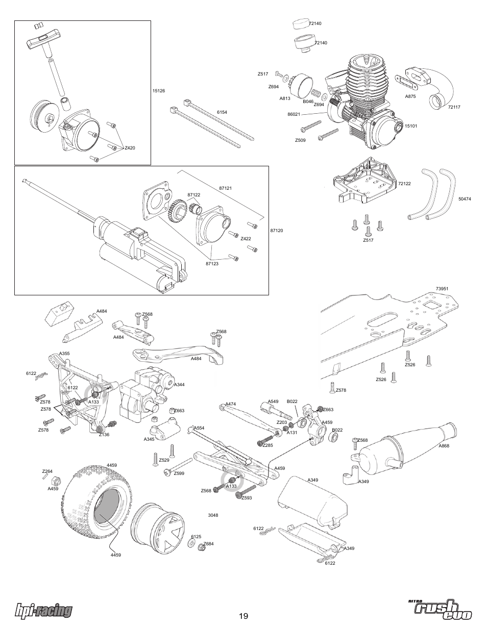 HPI Racing Rush Evo User Manual | Page 19 / 24