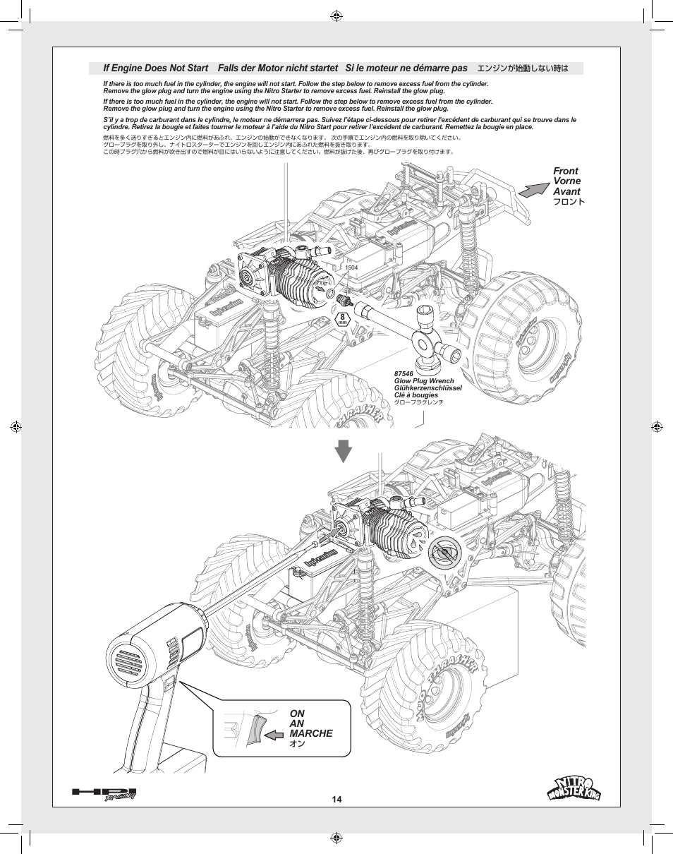 HPI Racing Nitro Monster King User Manual | Page 14 / 60