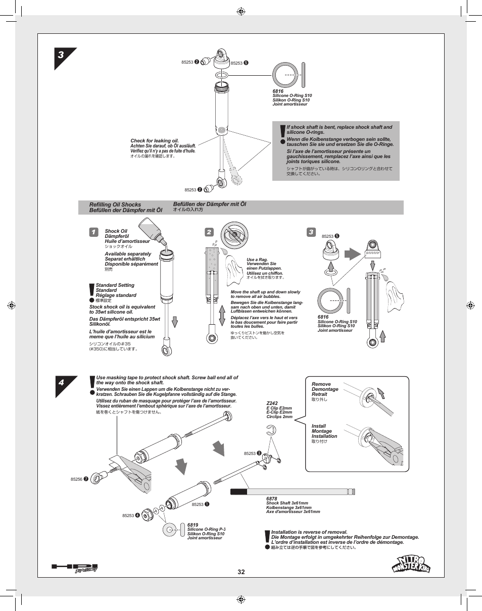 HPI Racing Nitro Monster King User Manual | Page 32 / 60