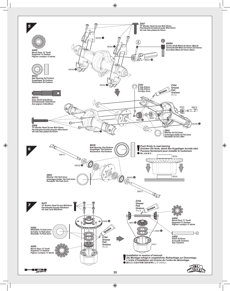 HPI Racing Nitro Monster King User Manual | Page 35 / 60