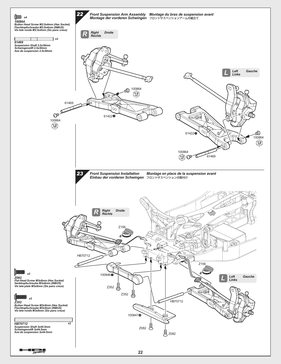 HPI Racing Cyber 10B User Manual | Page 22 / 44