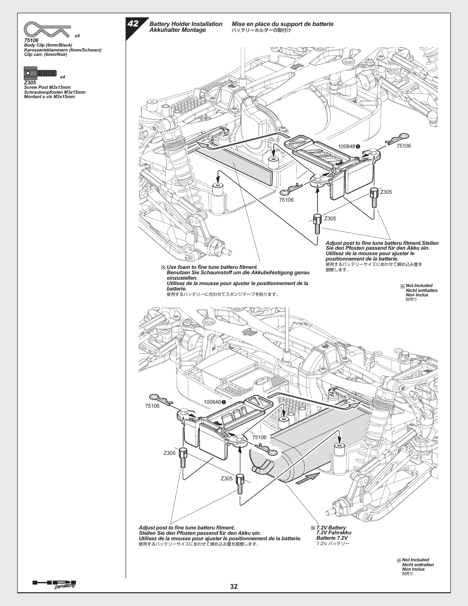 HPI Racing Cyber 10B User Manual | Page 32 / 44