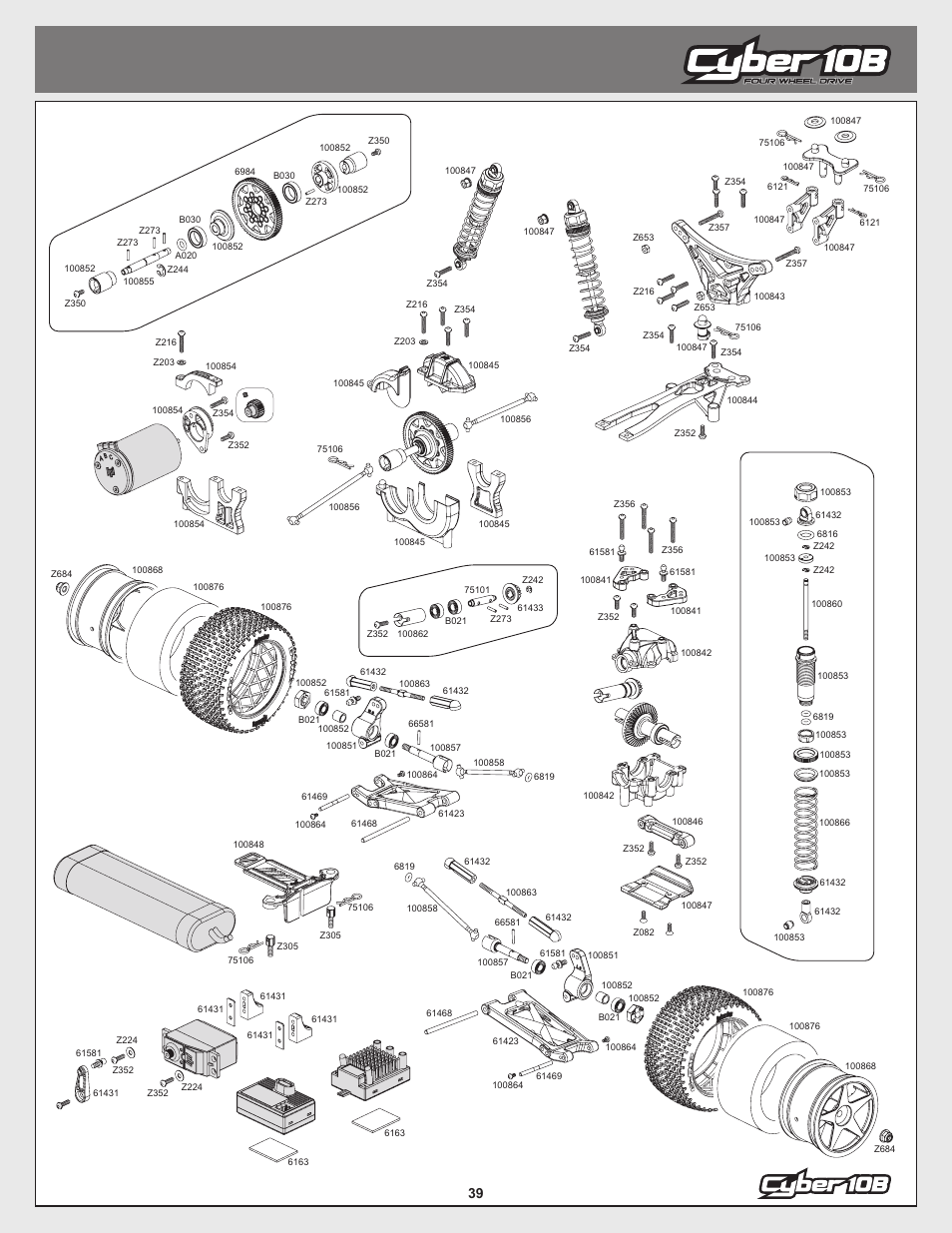 HPI Racing Cyber 10B User Manual | Page 39 / 44