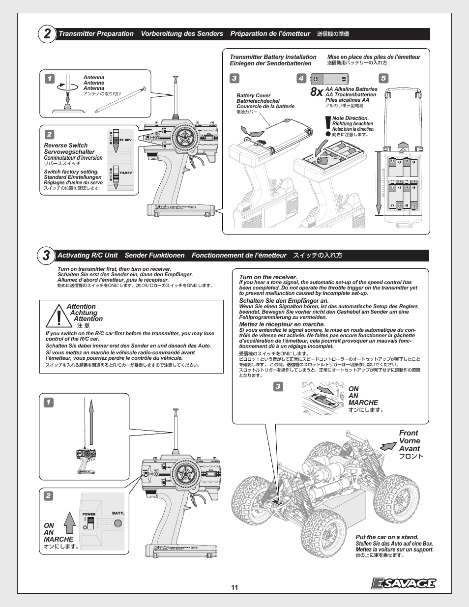 HPI Racing E-Savage User Manual | Page 11 / 40