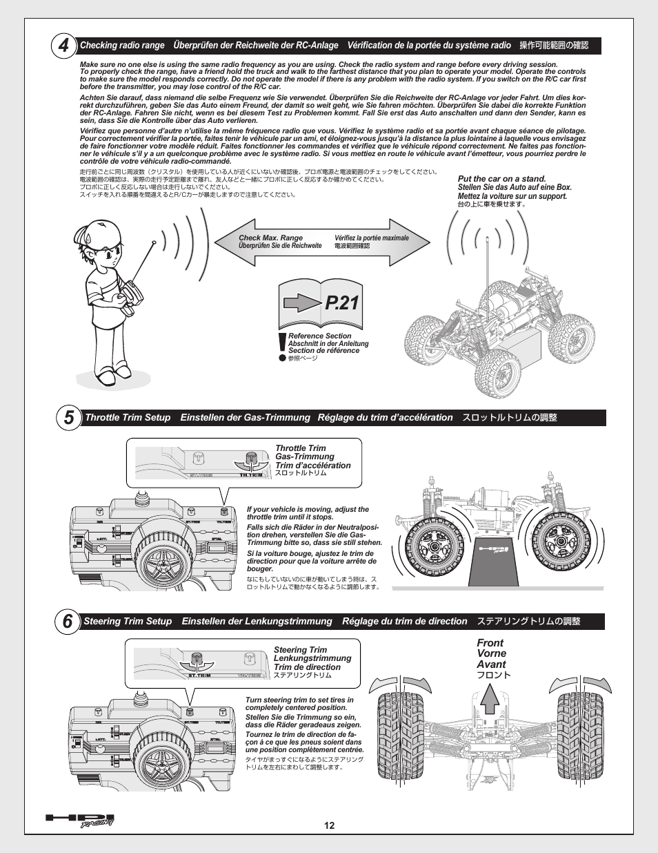 P.21 | HPI Racing E-Savage User Manual | Page 12 / 40