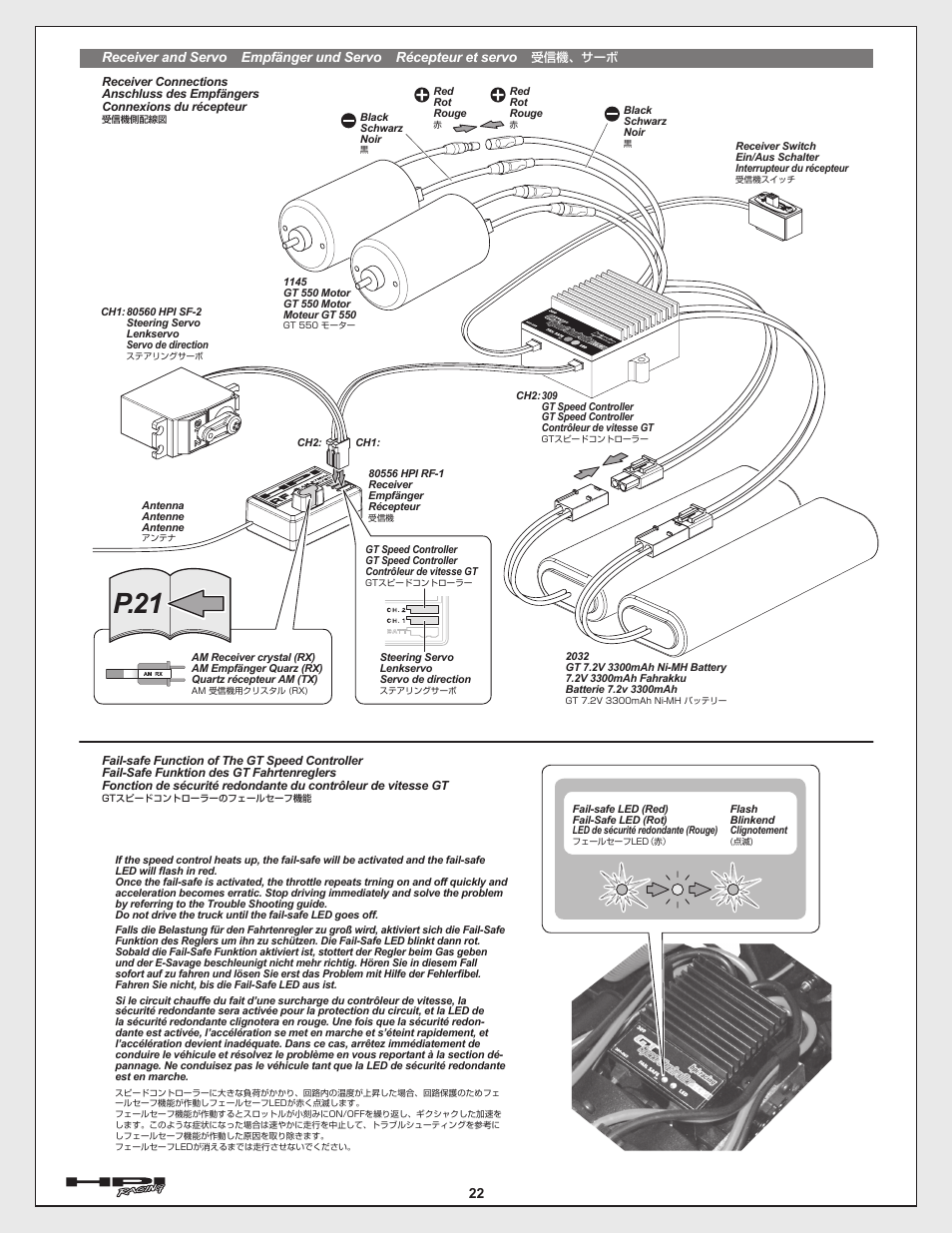 P.21 | HPI Racing E-Savage User Manual | Page 22 / 40