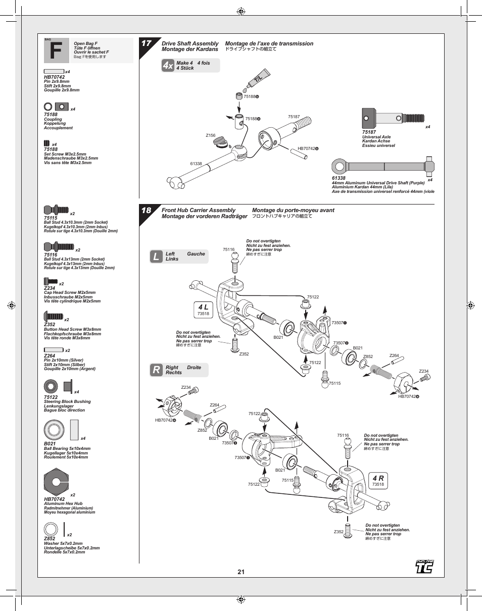 HPI Racing Cyclone TC User Manual | Page 21 / 44