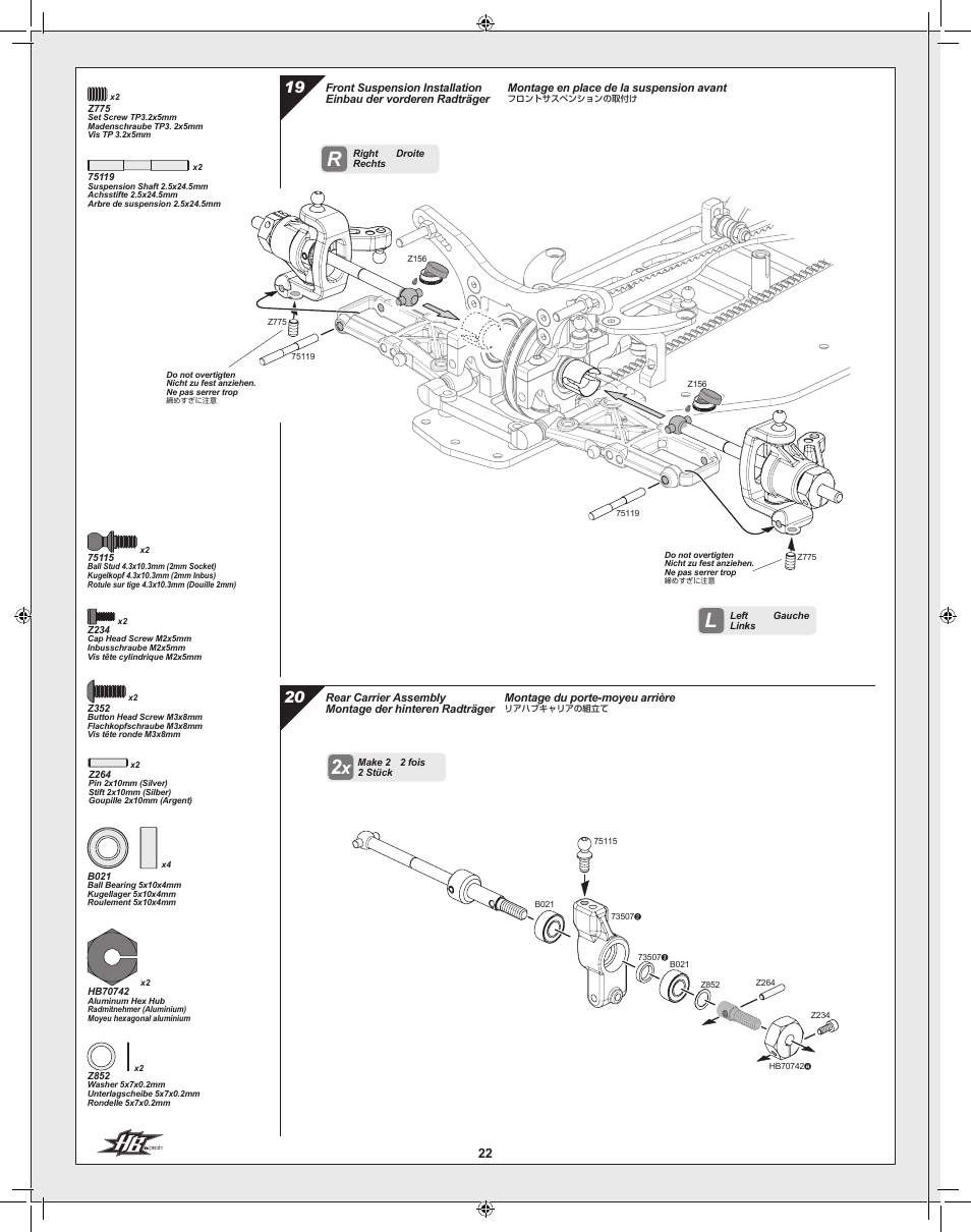 HPI Racing Cyclone TC User Manual | Page 22 / 44