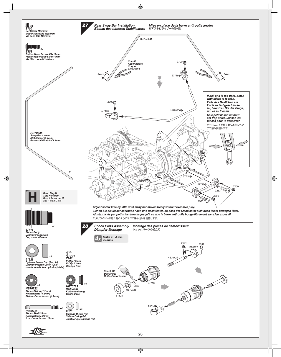 HPI Racing Cyclone TC User Manual | Page 26 / 44
