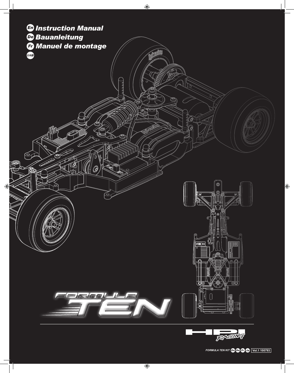 HPI Racing Formula Ten User Manual | 44 pages