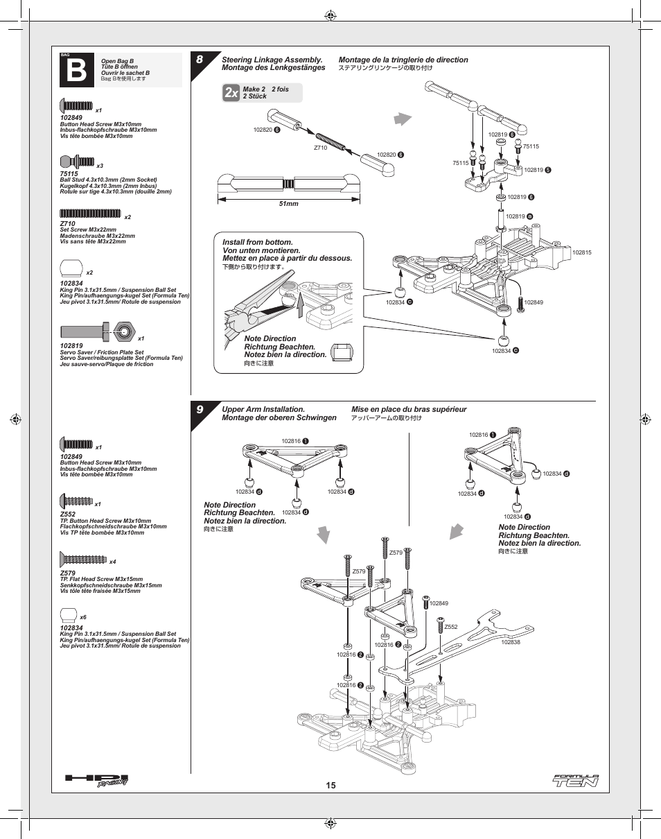 HPI Racing Formula Ten User Manual | Page 15 / 44