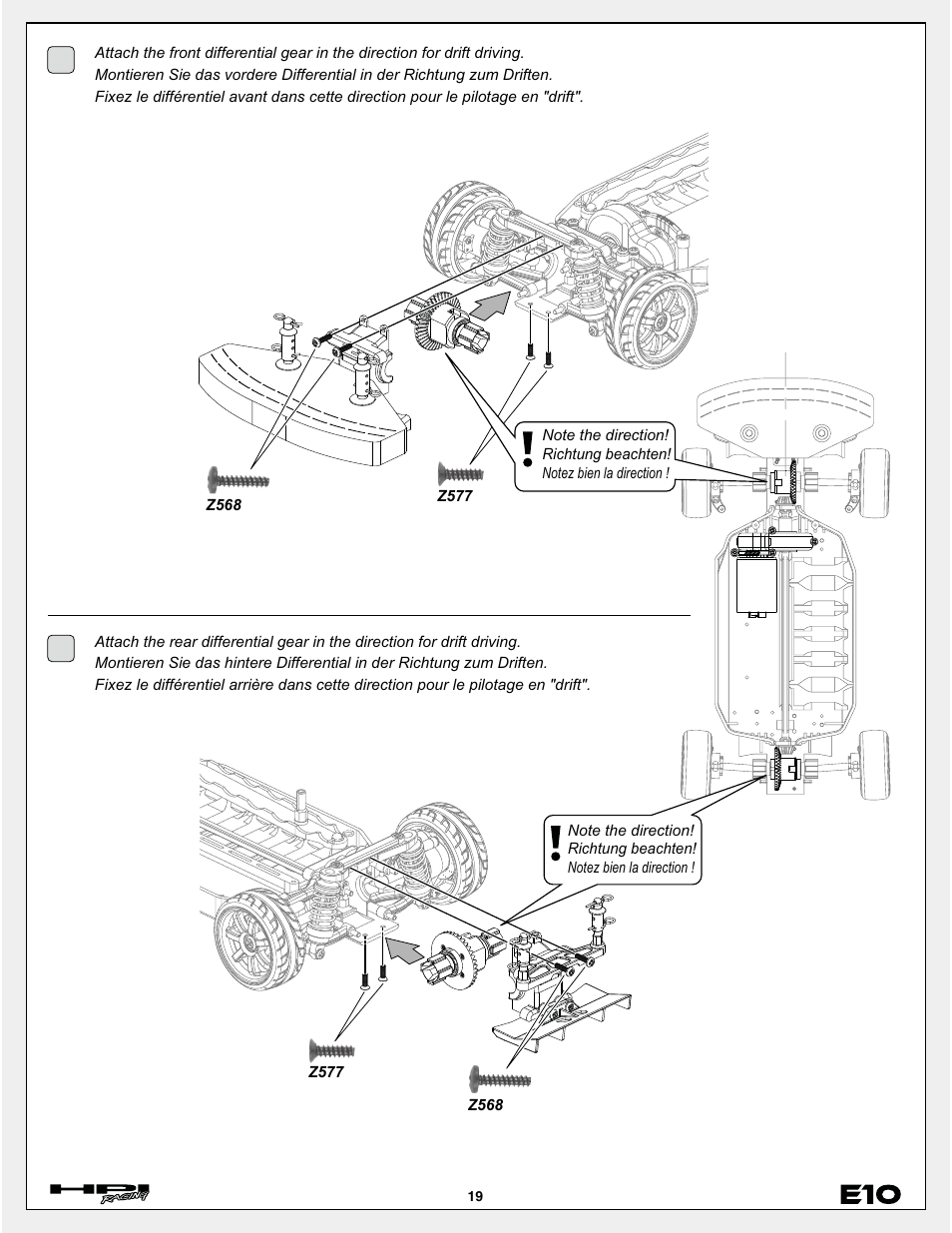 HPI Racing E10 User Manual | Page 19 / 36