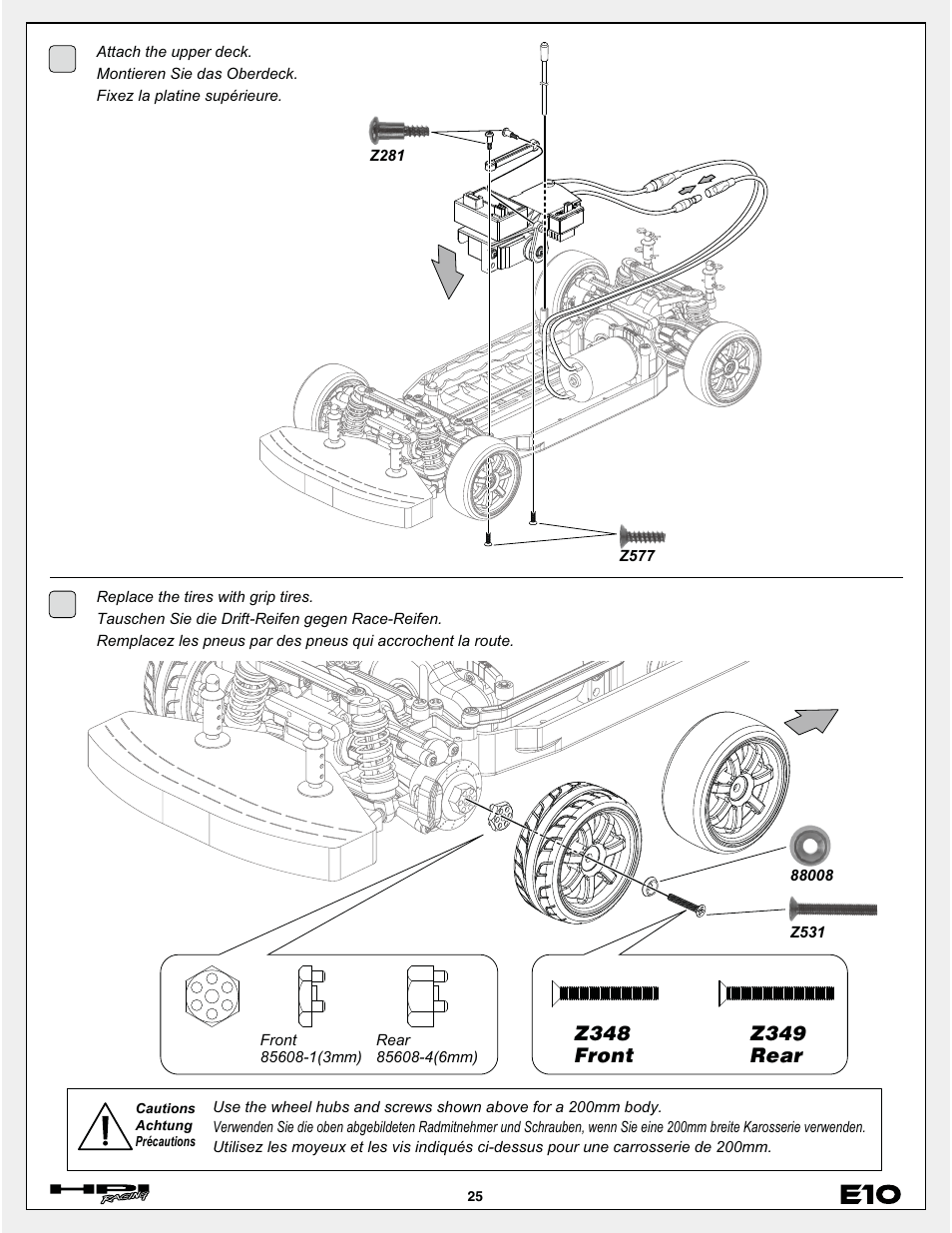 HPI Racing E10 User Manual | Page 25 / 36