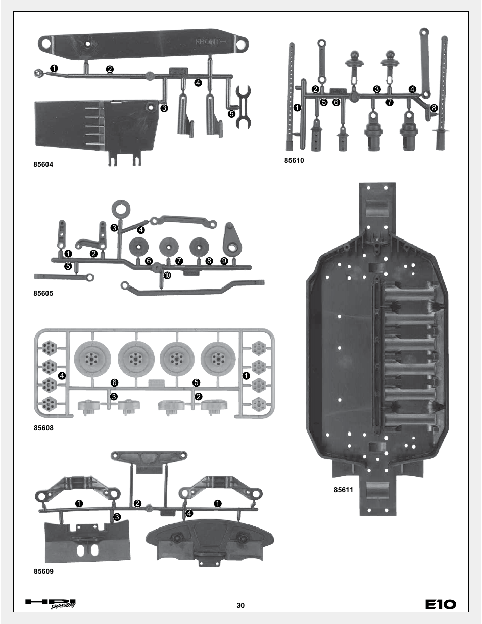 HPI Racing E10 User Manual | Page 30 / 36