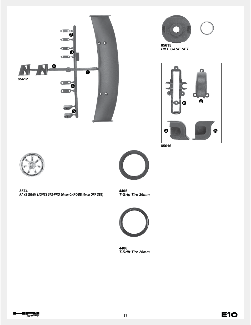 HPI Racing E10 User Manual | Page 31 / 36