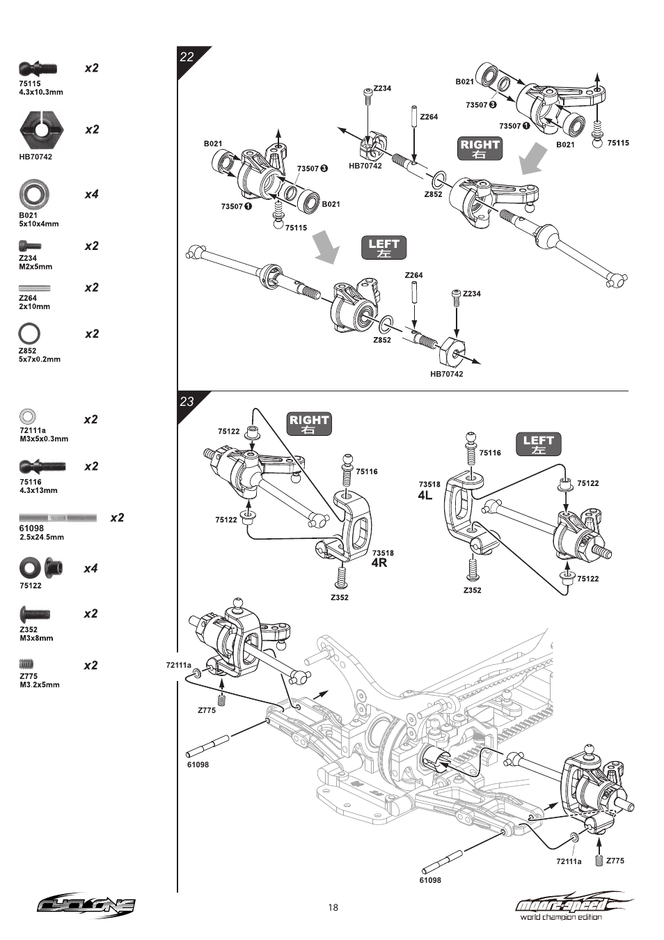HPI Racing Cyclone Moore-Speed WCE User Manual | Page 18 / 36