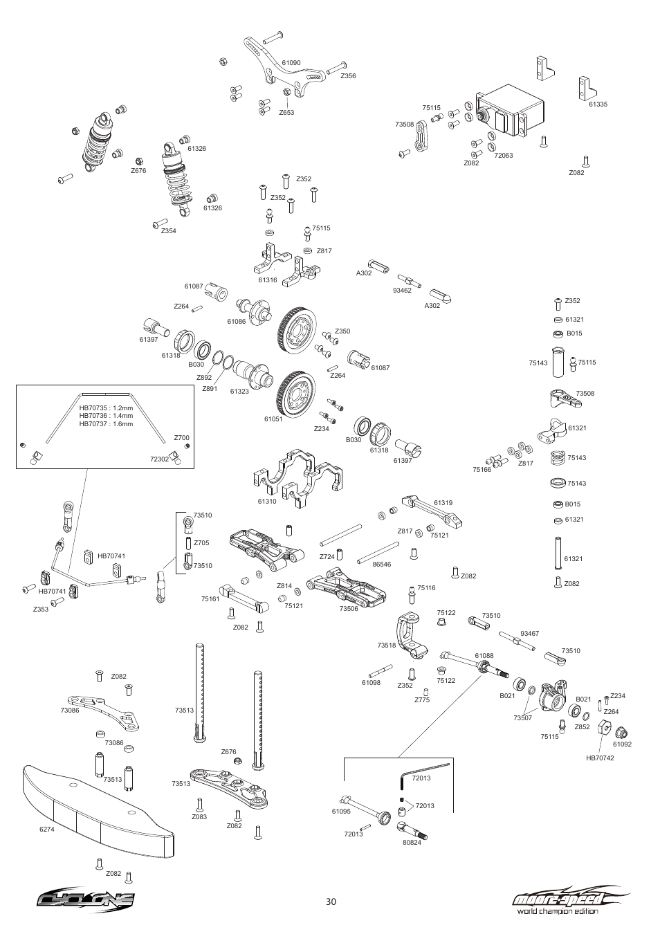 HPI Racing Cyclone Moore-Speed WCE User Manual | Page 30 / 36