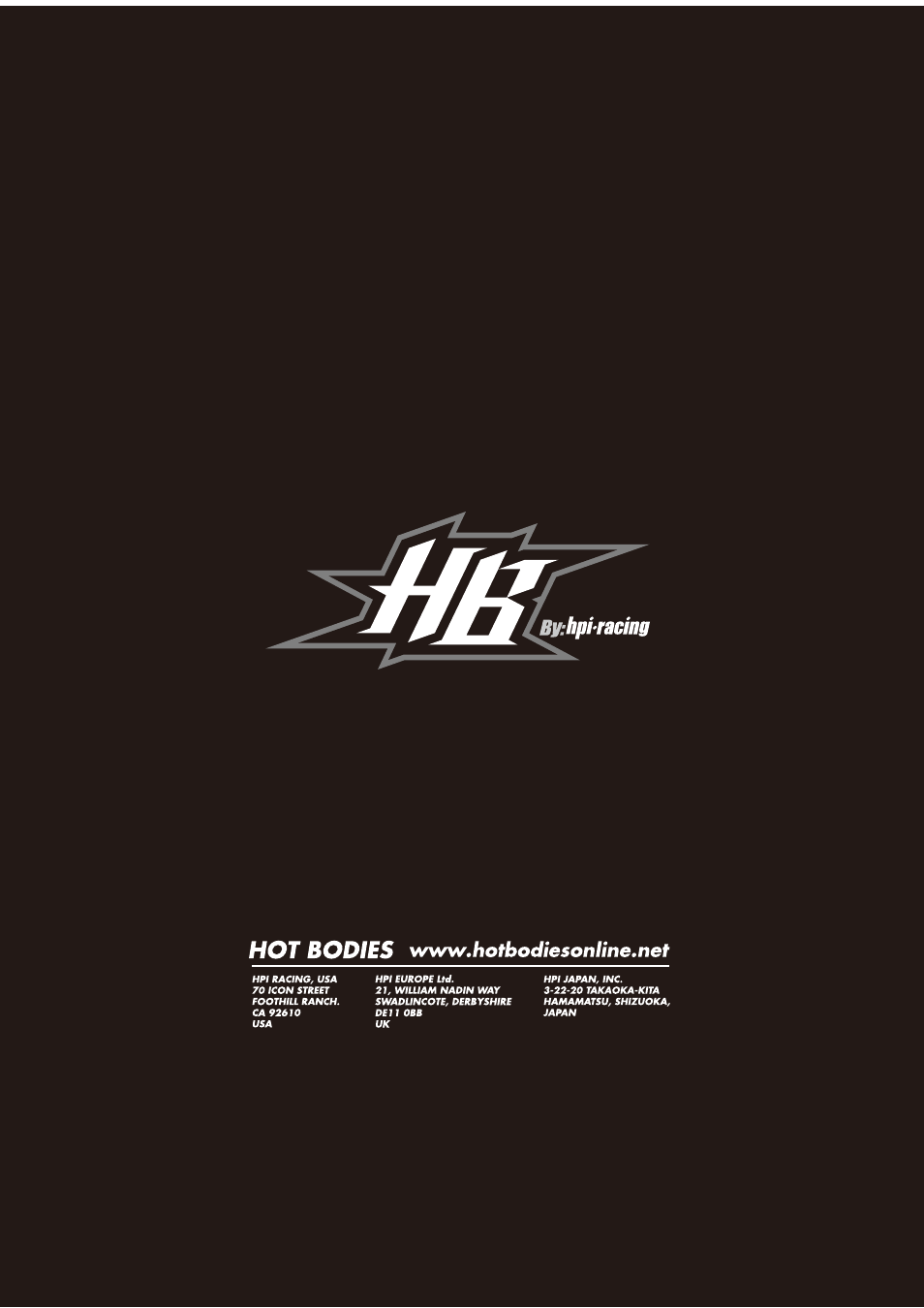 HPI Racing Cyclone Moore-Speed WCE User Manual | Page 36 / 36