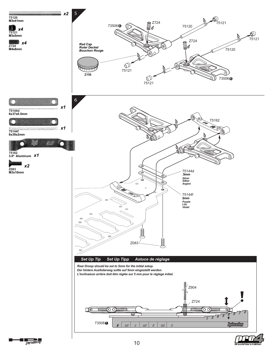 HPI Racing Pro 4 Hara Edition User Manual | Page 10 / 44
