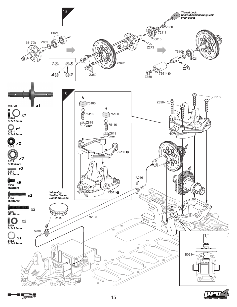HPI Racing Pro 4 Hara Edition User Manual | Page 15 / 44