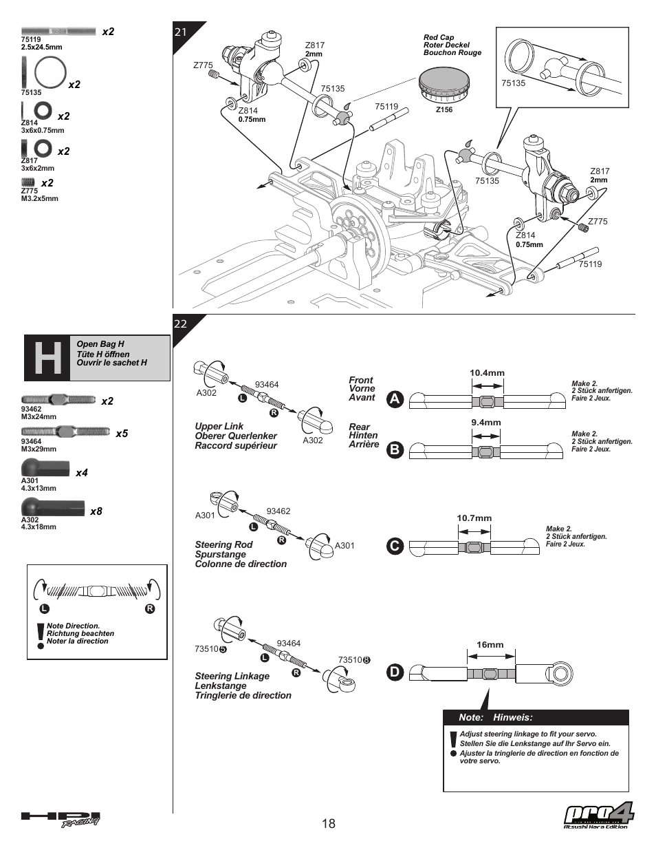 Ac b d | HPI Racing Pro 4 Hara Edition User Manual | Page 18 / 44
