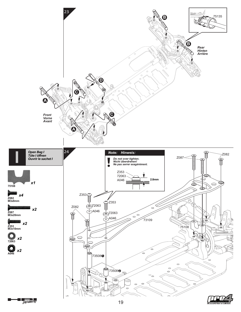 HPI Racing Pro 4 Hara Edition User Manual | Page 19 / 44