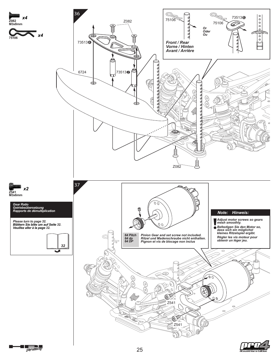 HPI Racing Pro 4 Hara Edition User Manual | Page 25 / 44