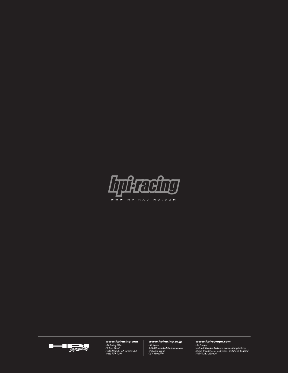 HPI Racing Pro 4 Hara Edition User Manual | Page 44 / 44