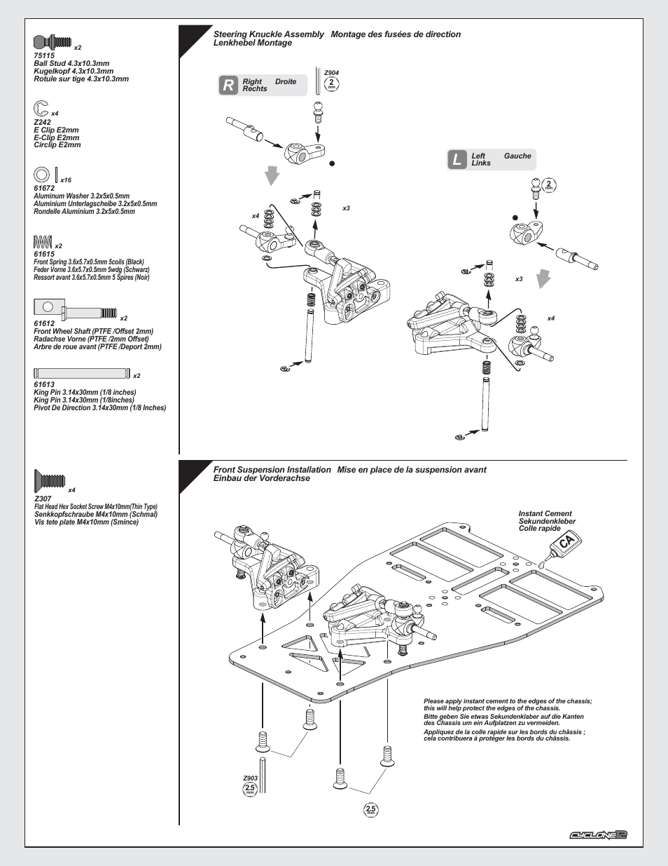 HPI Racing Cyclone 12 User Manual | Page 11 / 32