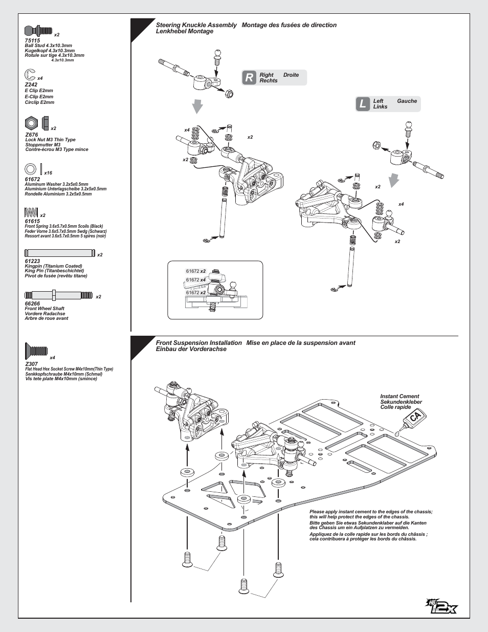 HPI Racing HB 12X User Manual | Page 11 / 32
