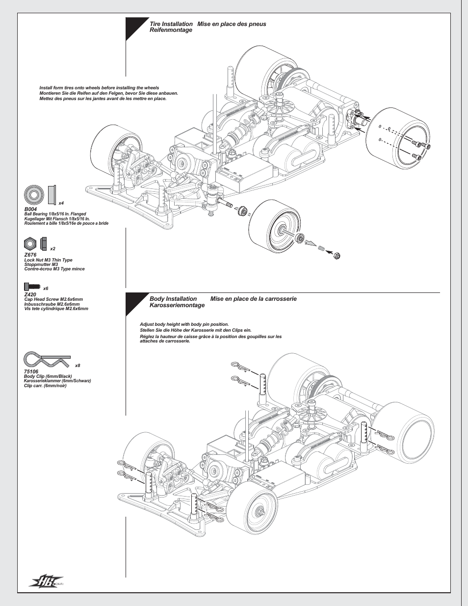 HPI Racing HB 12X User Manual | Page 22 / 32
