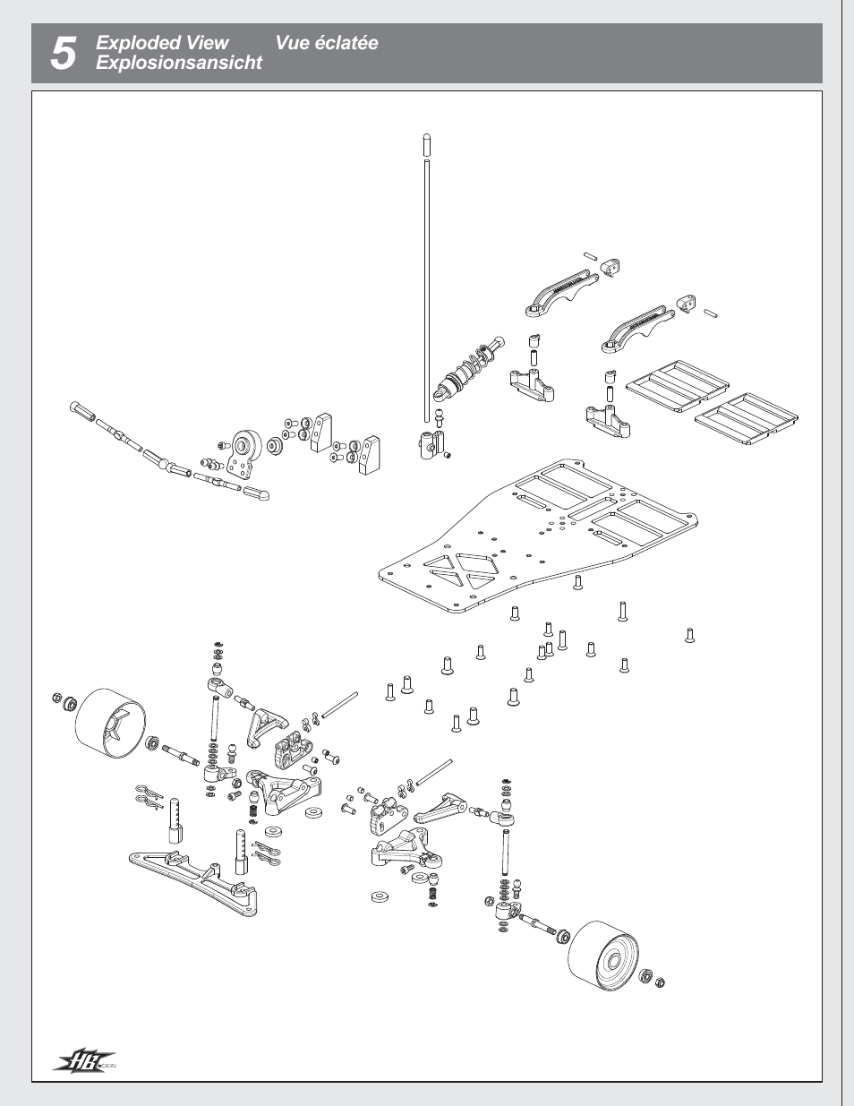 Exploded view explosionsansicht vue éclatée | HPI Racing HB 12X User Manual | Page 28 / 32