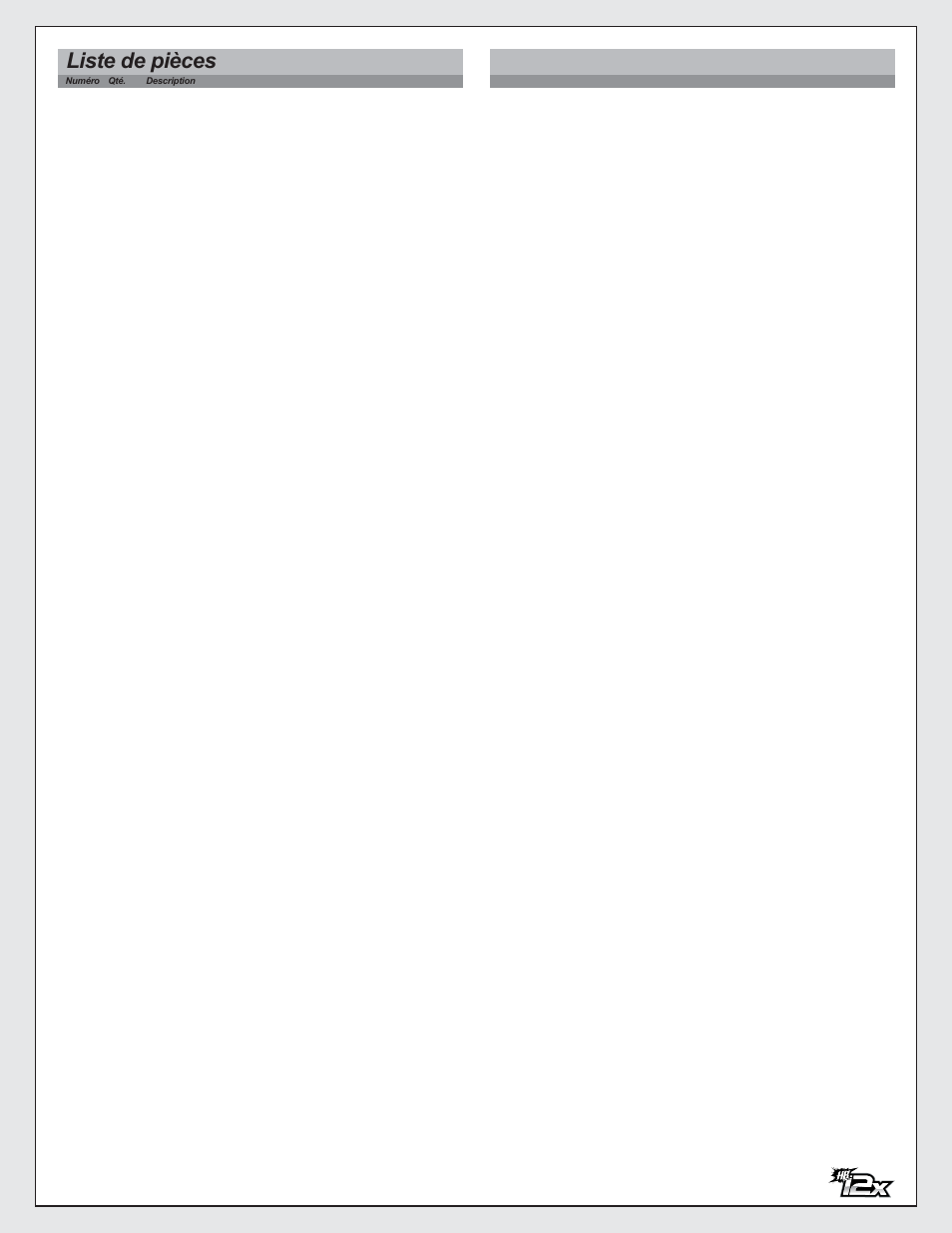 Liste de pièces, パーツリスト | HPI Racing HB 12X User Manual | Page 31 / 32