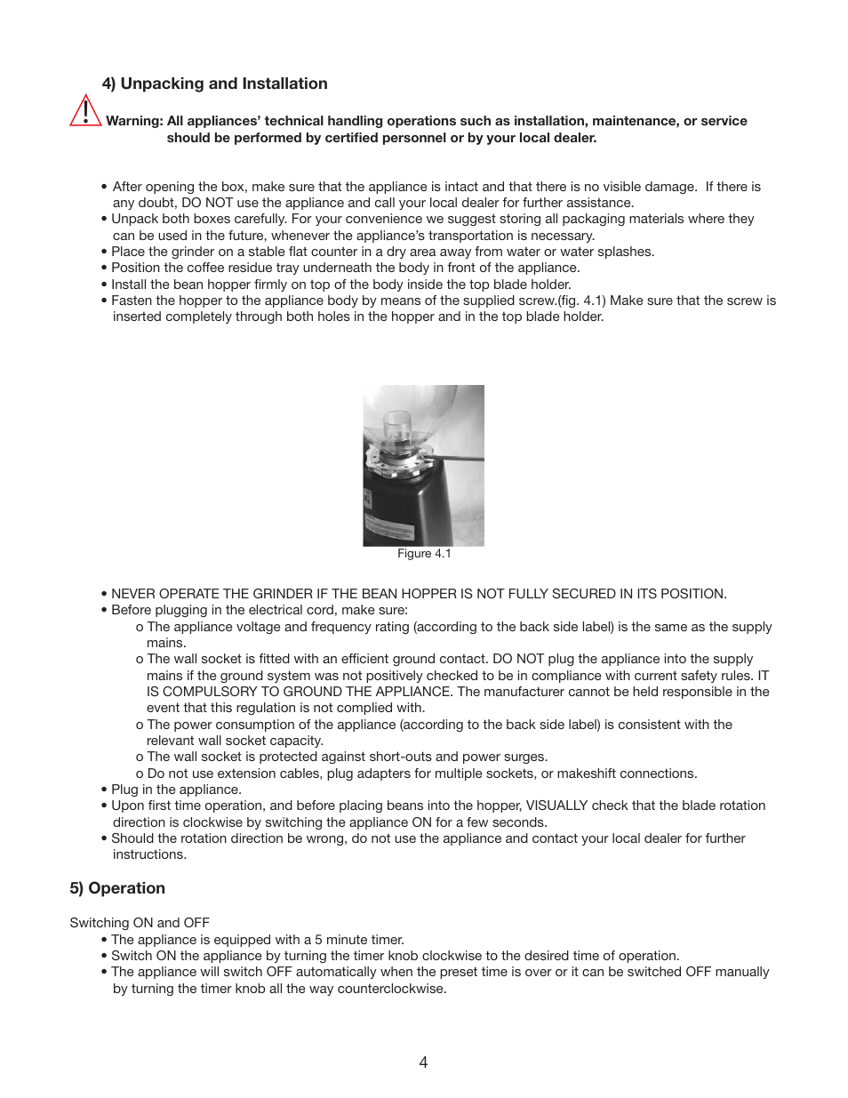 Cecilware HC600 User Manual | Page 4 / 8