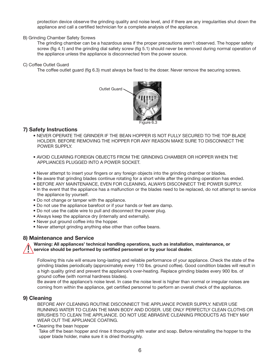 Cecilware HC600 User Manual | Page 6 / 8