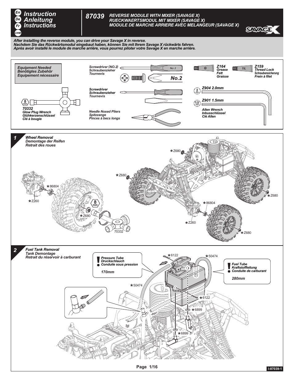 HPI Racing Savage Reverse Module User Manual | 16 pages