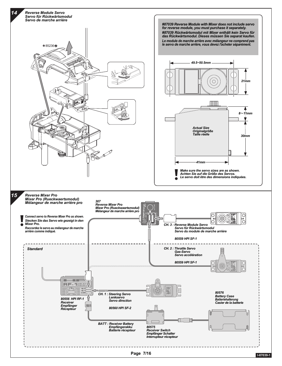 Page 7/16 | HPI Racing Savage Reverse Module User Manual | Page 7 / 16