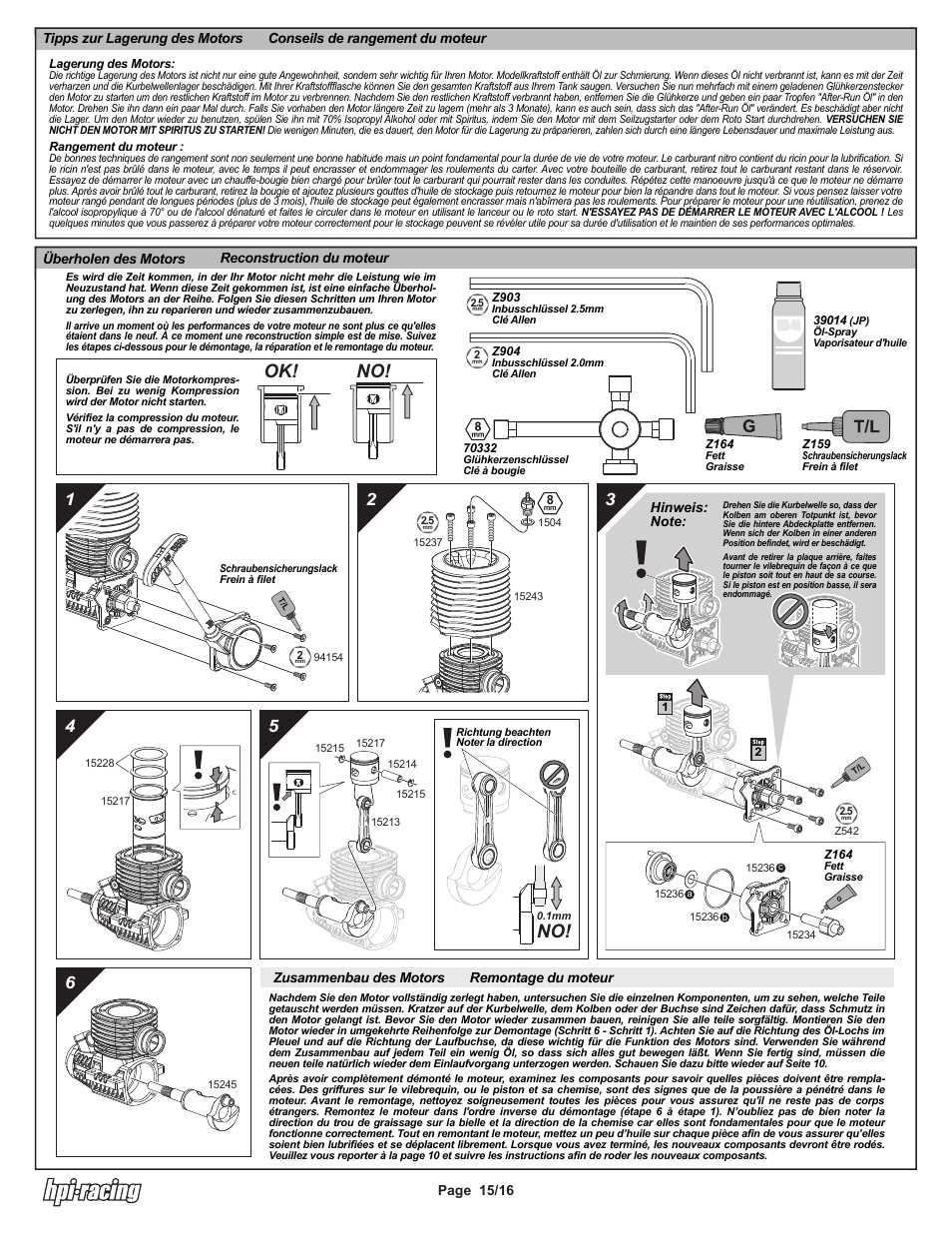 I-15204-1 pg15.ai, Ok! no! no | HPI Racing K4.6 HO Engine User Manual | Page 15 / 16