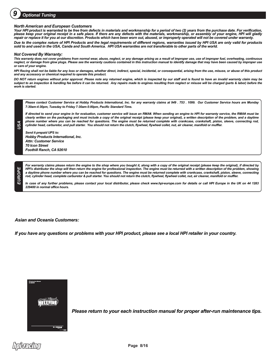 I-15204-1 pg8.ai | HPI Racing K4.6 HO Engine User Manual | Page 8 / 16