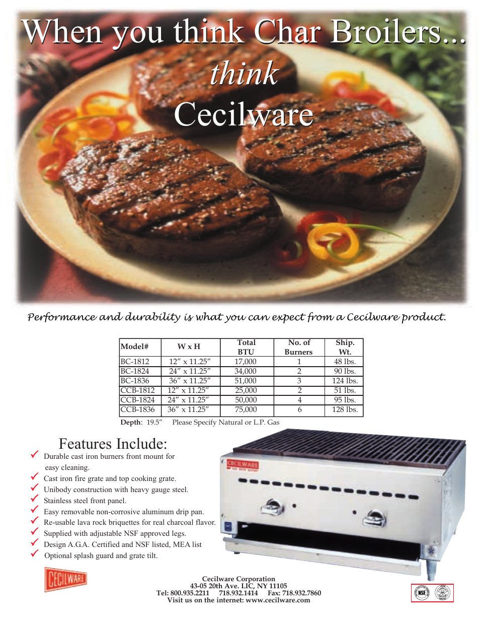 Cecilware BC-1812 User Manual | 1 page