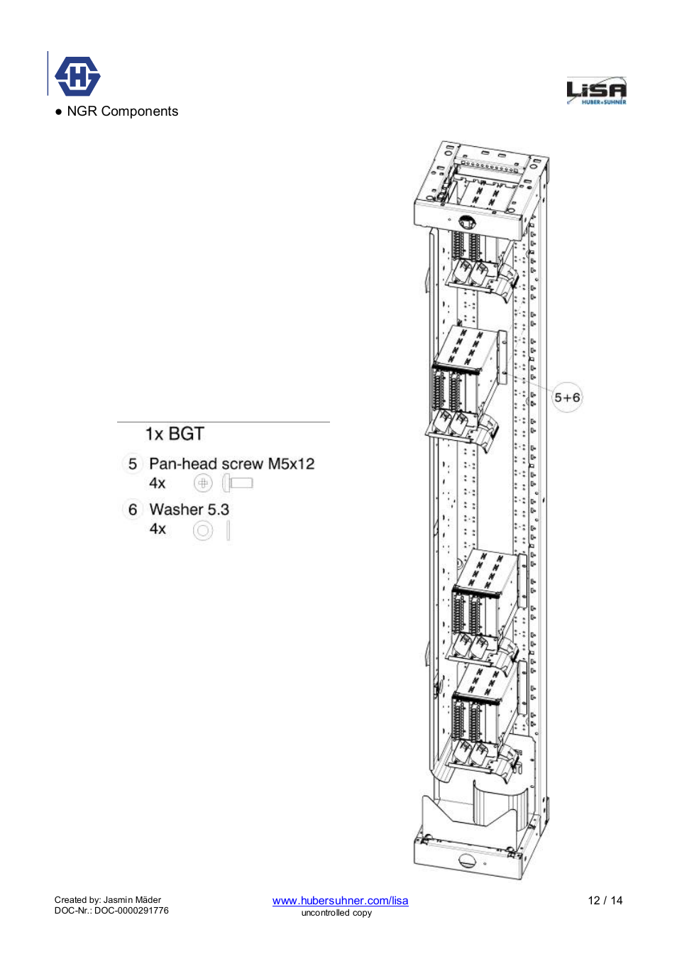 Ngr 3-18 | HUBER+SUHNER NGR 3-18 User Manual | Page 12 / 14